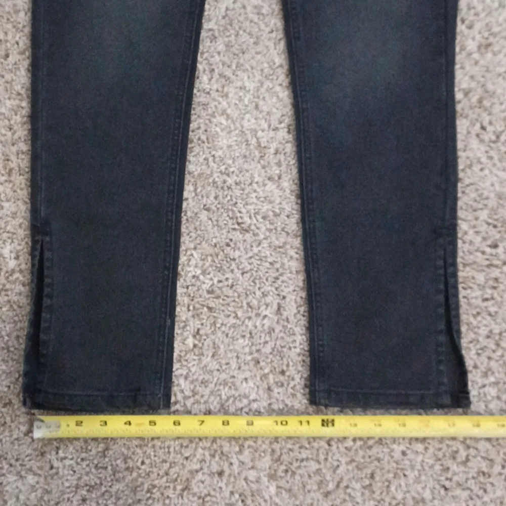 Size 5 faded black jeans "Comfort Stretch, Slim Through Hips" denim pants Basic_12
